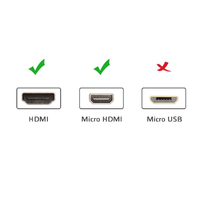 كابل يو جرين مايكرو HDMI إلى HDMI بطول 1.5 متر أسود / HD127