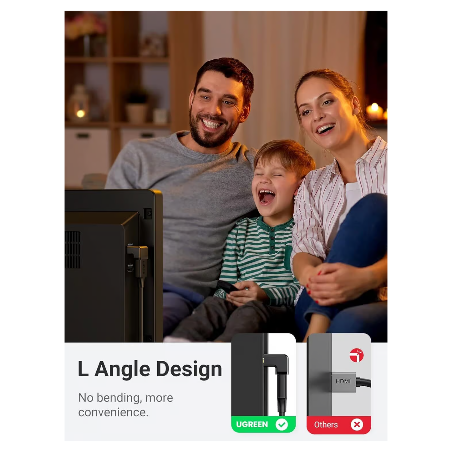 محول HDMI من ذكر إلى أنثى من UGREEN Up / 20110