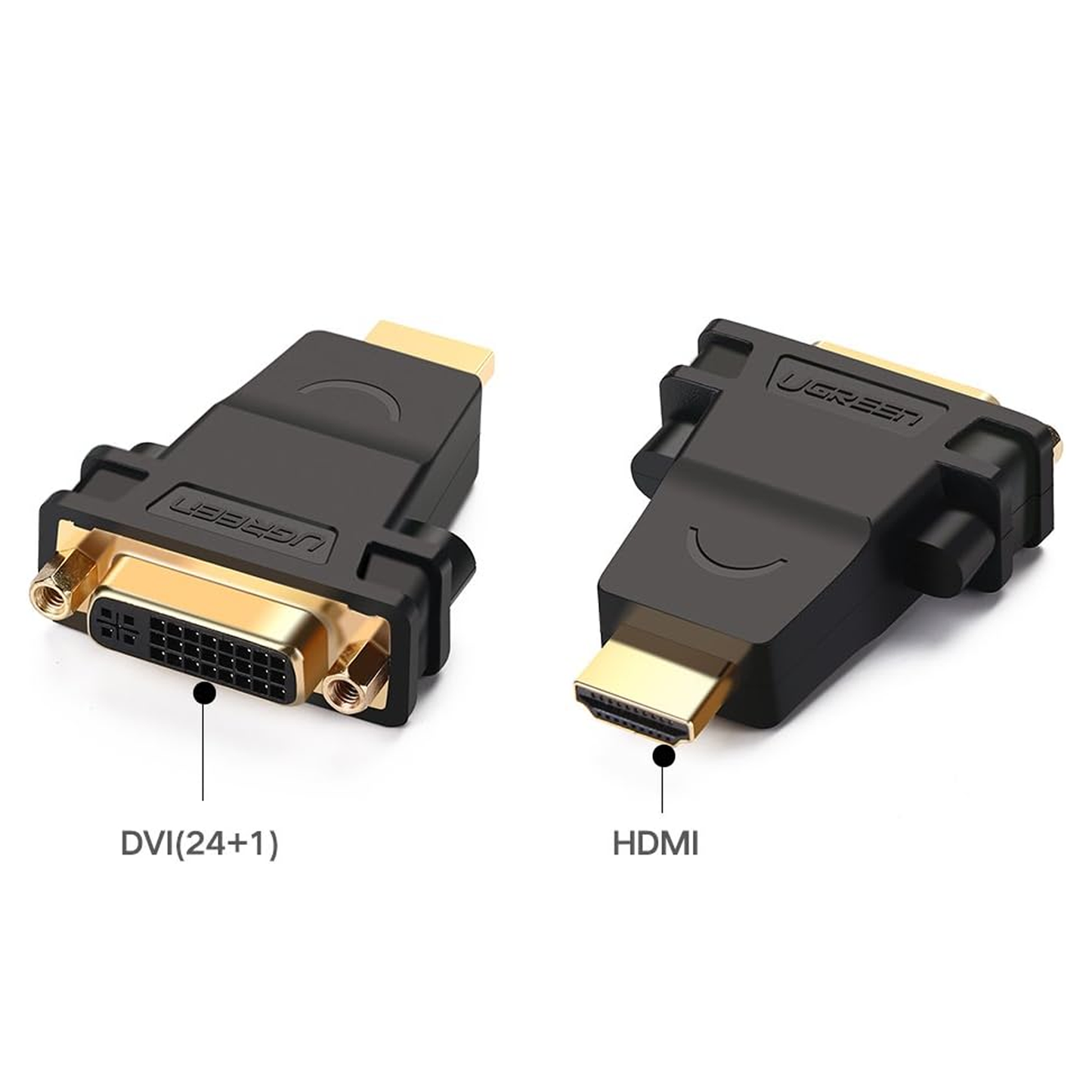 محول UGREEN HDMI ذكر إلى DVI (24+5) أنثى (أسود) / 20123