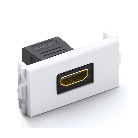 لوحة مقبس HDMI مستقيمة من UGREEN (أبيض) / 20317