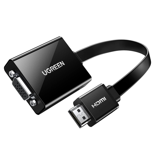 محول UGREEN HDMI إلى VGA 25 سم (أسود) / 40248