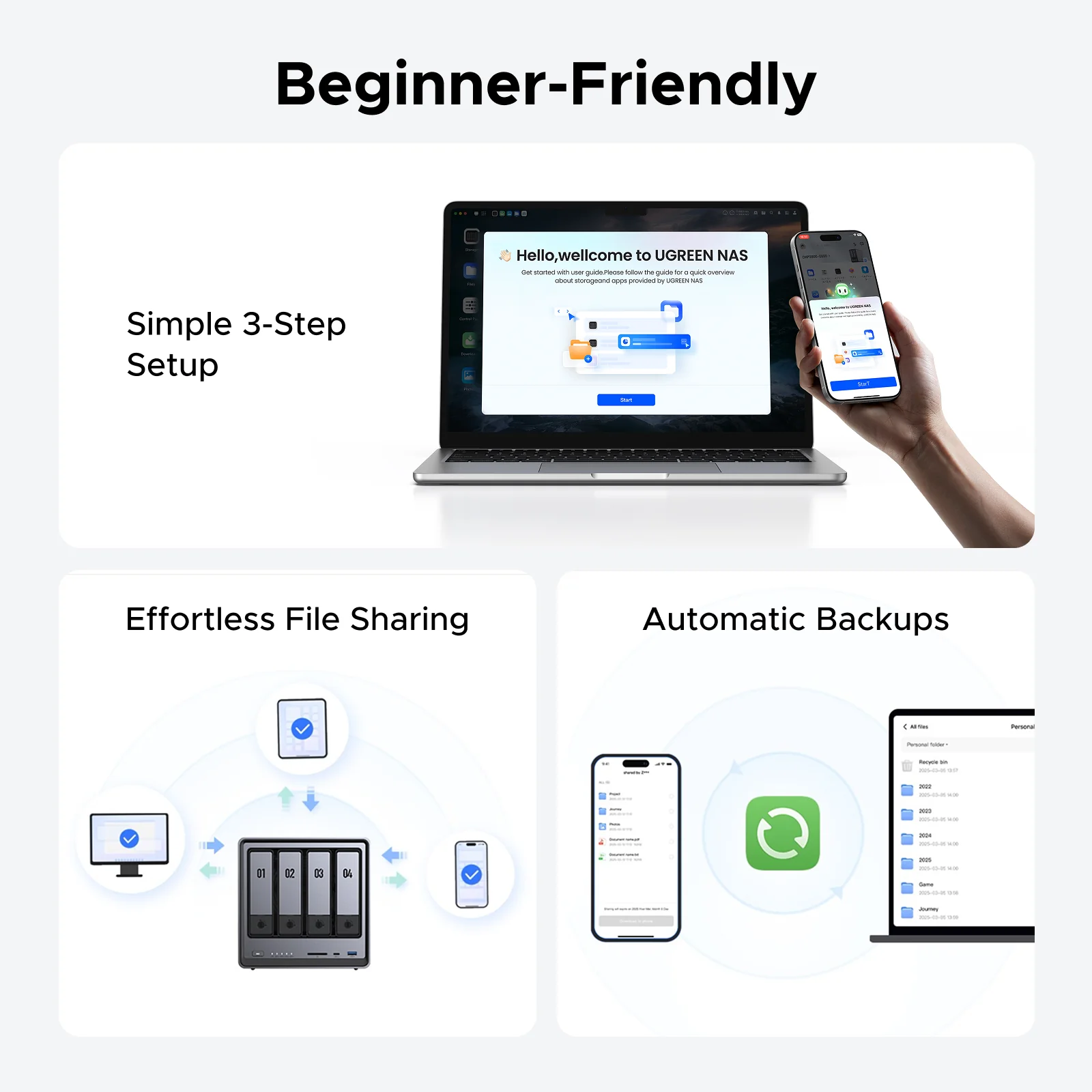 UGREEN Network Attached Storage DXP4800 (Diskless) EU / 25372B UGREEN Network Attached Storage DXP4800 (Diskless) EU / 25372B