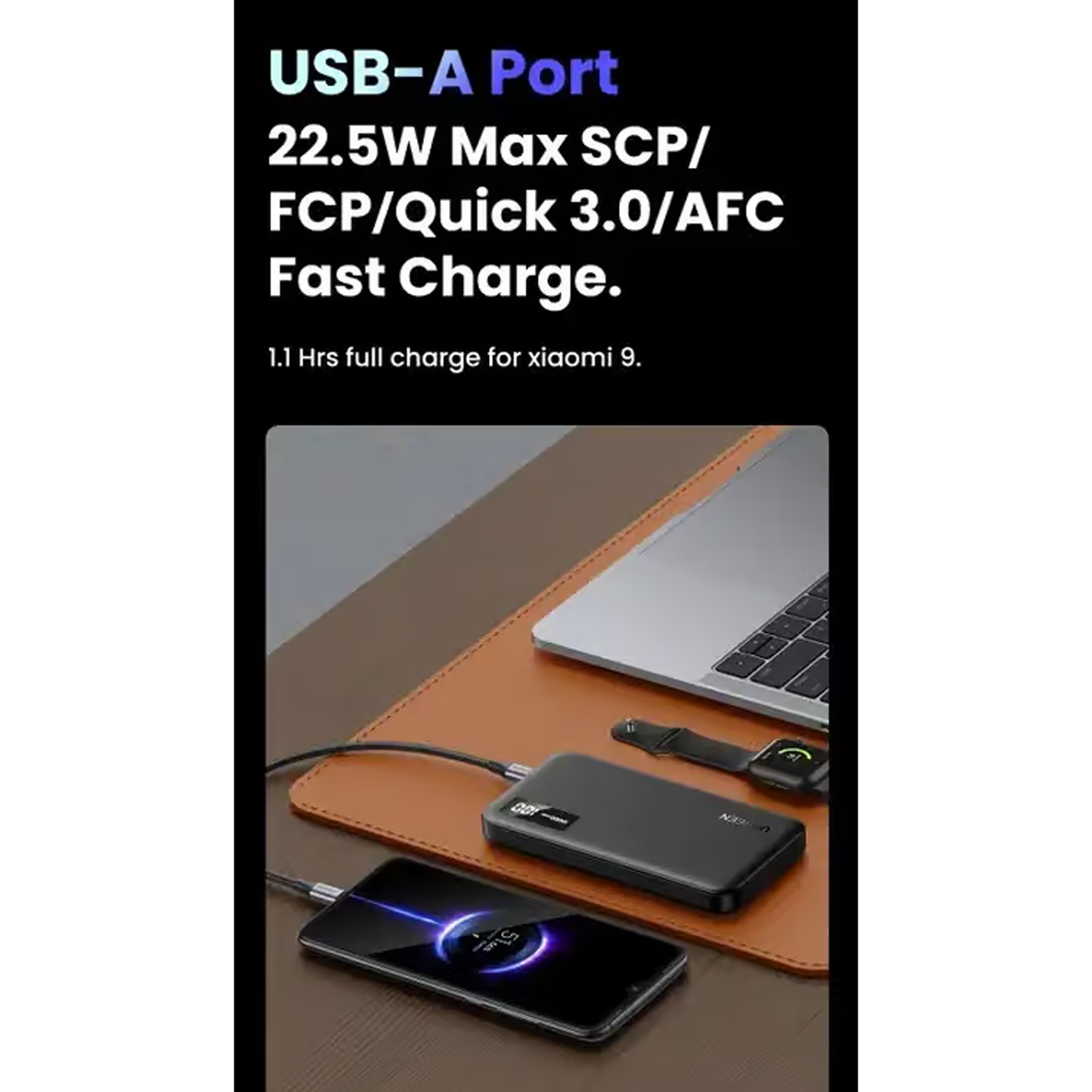 UGREEN 10000mAh 2way Quick Charging Mobile Battery 20W / 25742