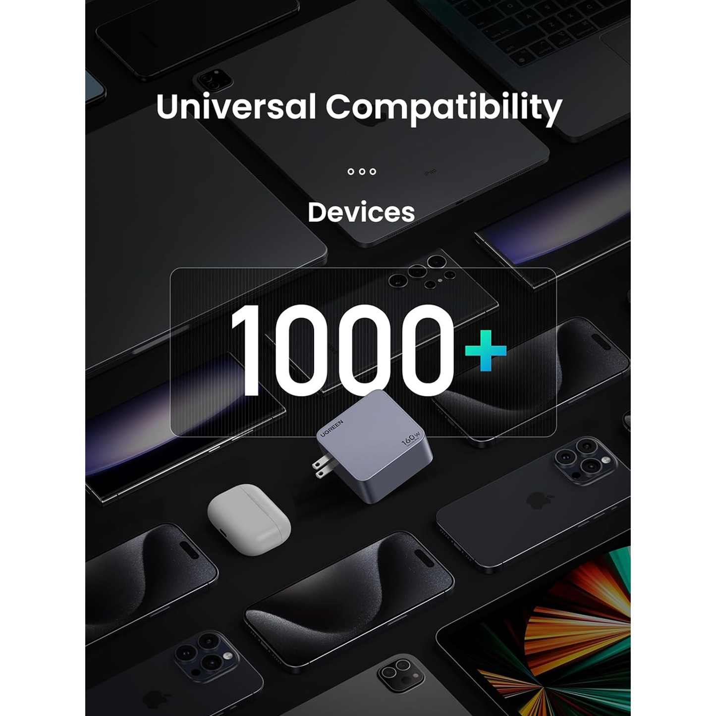 Ugreen Nexode 160W USB C GaN Charger-4 Ports Wall Charger / 25877