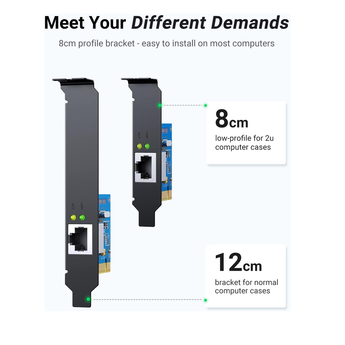 بطاقة شبكة UGREEN PCI Express 1000Mbps PCIe / 30771