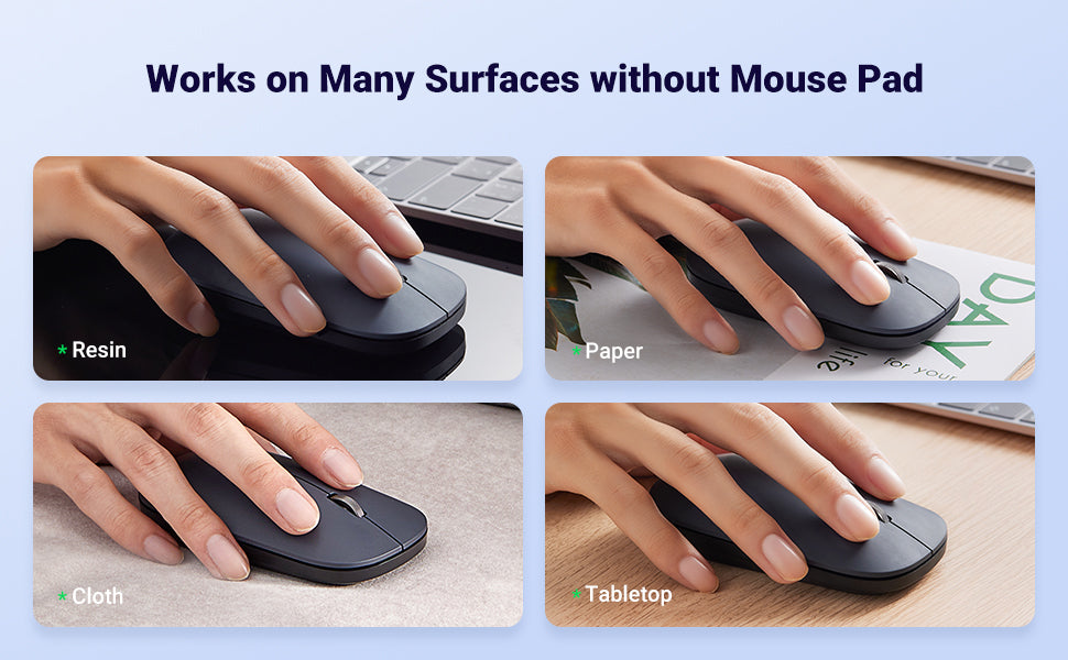 يوجرين ماوس لاسلكي محمول 2.4 جيجا هرتز فائق النحافة /90372 -90373-90374