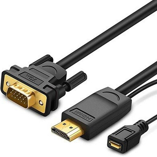 UGREEN HDMI to VGA Converter Cable 1.5m (Black) / 30449