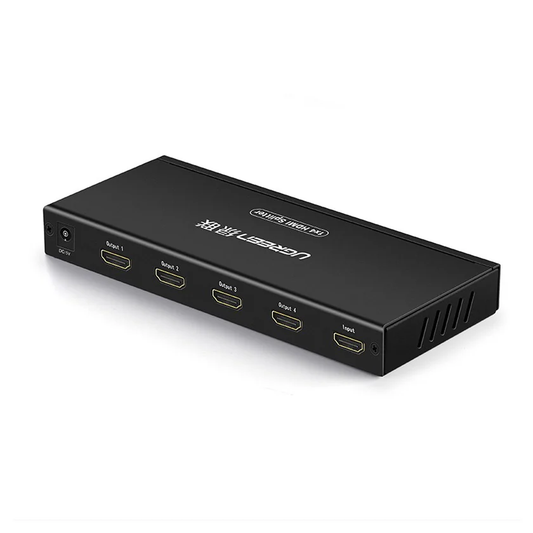 موزع HDMI 1x4 من يوجرين - أسود | 40202EU