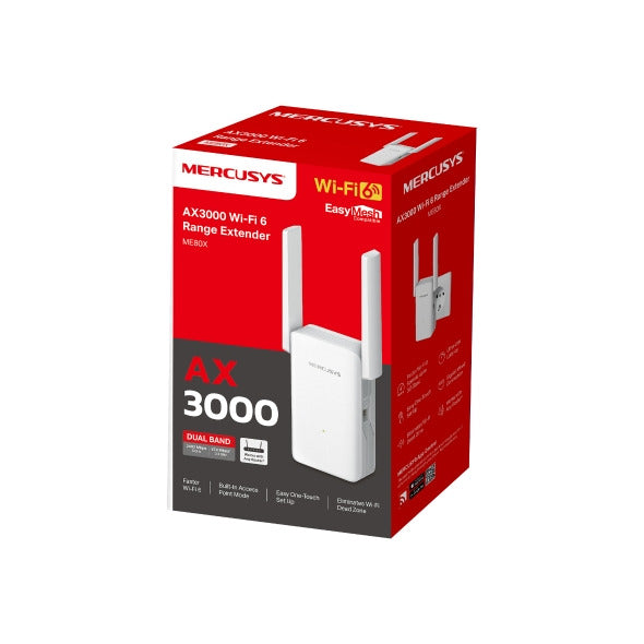 Mercusys ME80X | AX3000 Wi-Fi 6 Range Extender
