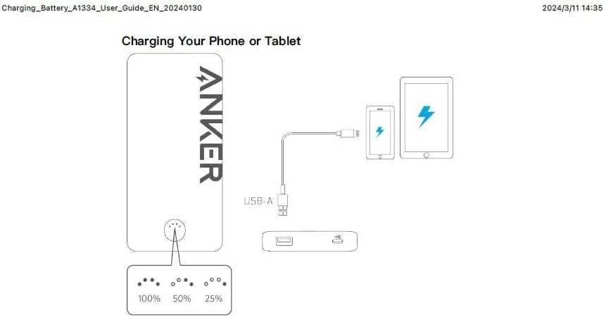 بنك الطاقة Anker 323 USB-C (PowerCore PIQ) 