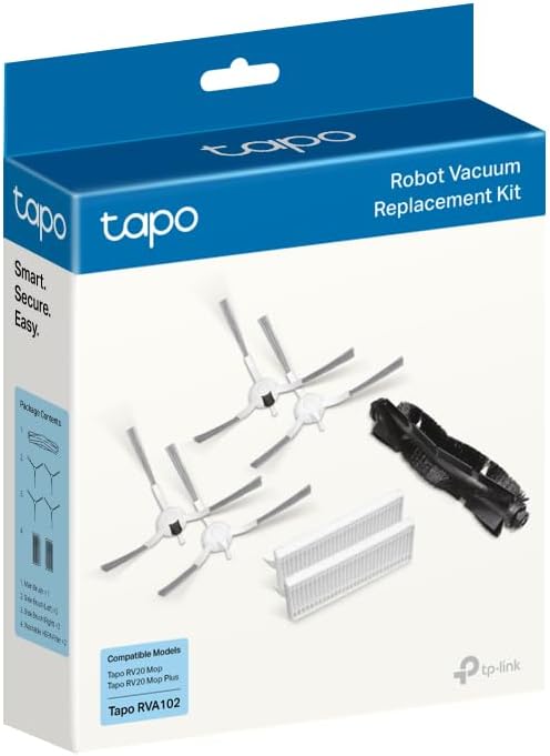طقم استبدال المكنسة الكهربائية الروبوتية Tapo RVA102 طقم استبدال المكنسة الكهربائية الروبوتية Tapo RVA102