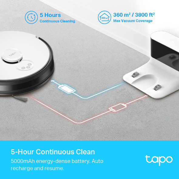 Tapo RV30 / LiDAR Navigation Robot Vacuum & Mop