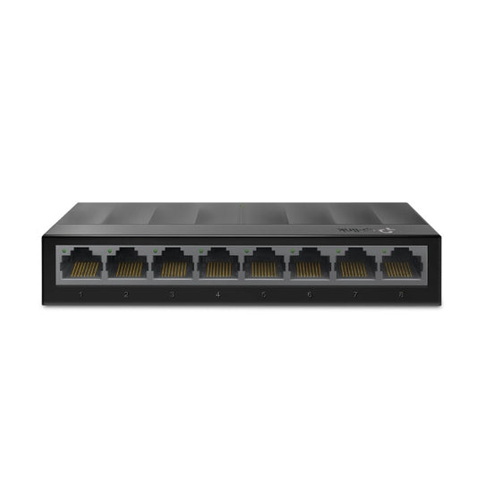 TP-Link LS1008G | 8-Port 10/100/1000Mbps Desktop Switch (Black)