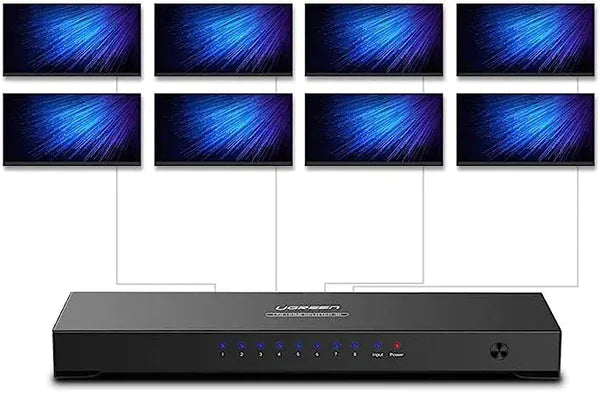 UGREEN 1x8 HDMI Amplifier Splitter (Black) | 40203EU UGREEN 1x8 HDMI Amplifier Splitter (Black) | 40203EU