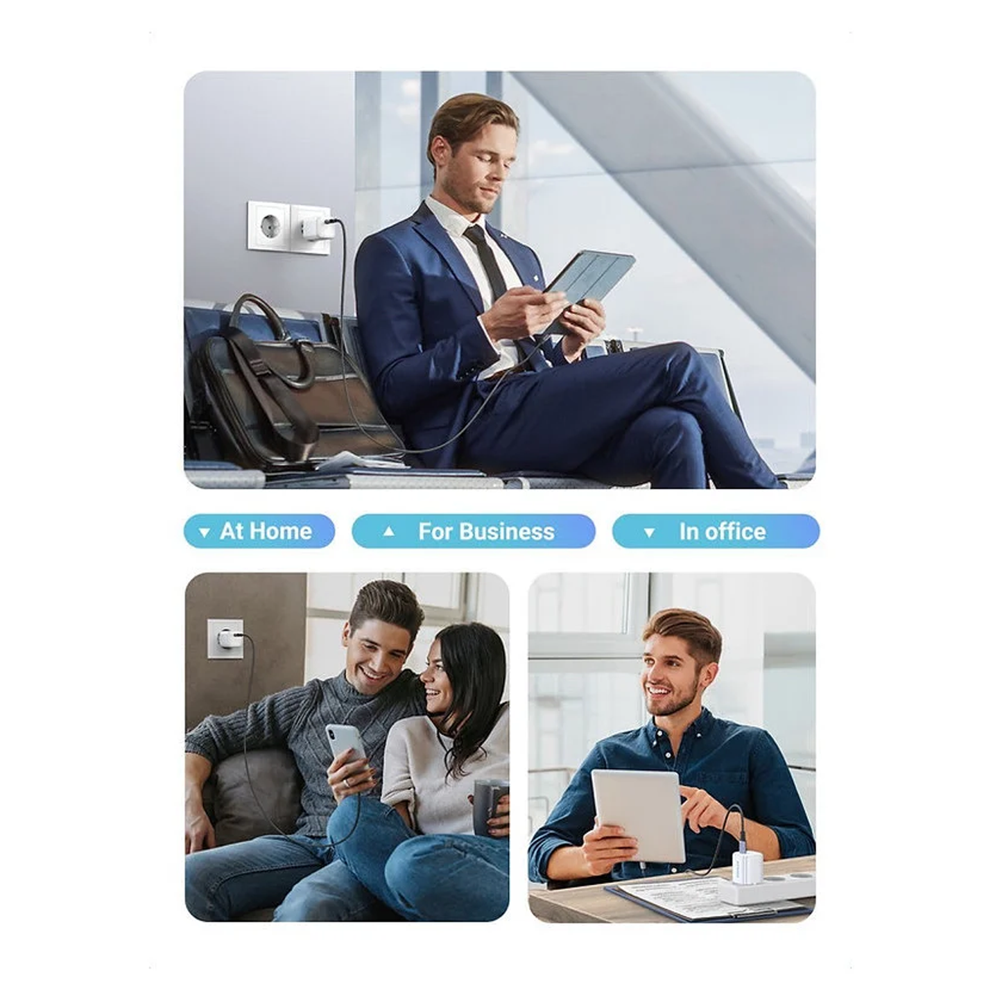 UGREEN 30W USB-C GaN Fast Charger EU (Set) -Multicolor / X513