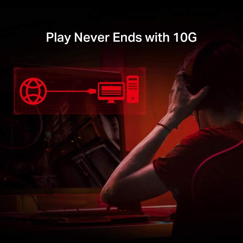 TP-Link TX401 |10 Gigabit PCIe Network Adapter (Red)