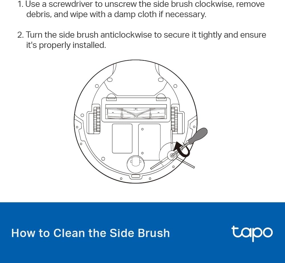 طقم استبدال المكنسة الكهربائية الروبوتية Tapo RVA102 طقم استبدال المكنسة الكهربائية الروبوتية Tapo RVA102