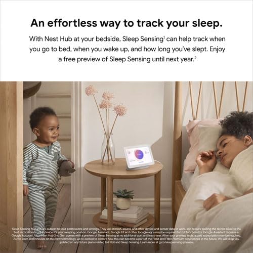 شاشة Google Nest Hub الذكية (الجيل الثاني) مع مساعد