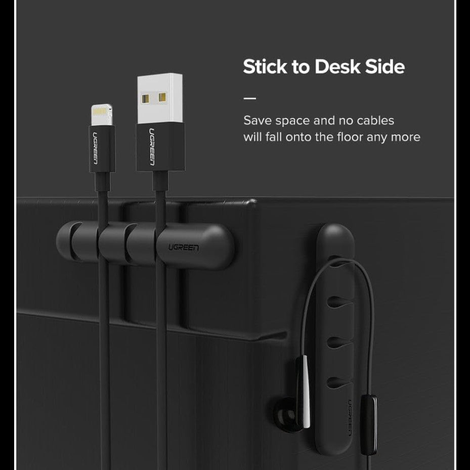 UGREEN Self-Adhesive 7 Cable Organizer Black /50320