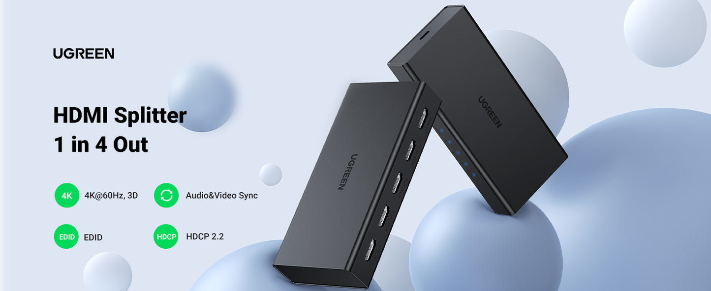 UGREEN HDMI Splitter 1 In 4 Out -90514