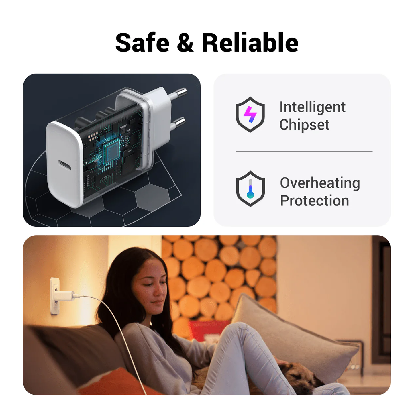 UGREEN 20W USB C Charger USB C Power Adapter Charging Plug / 60450