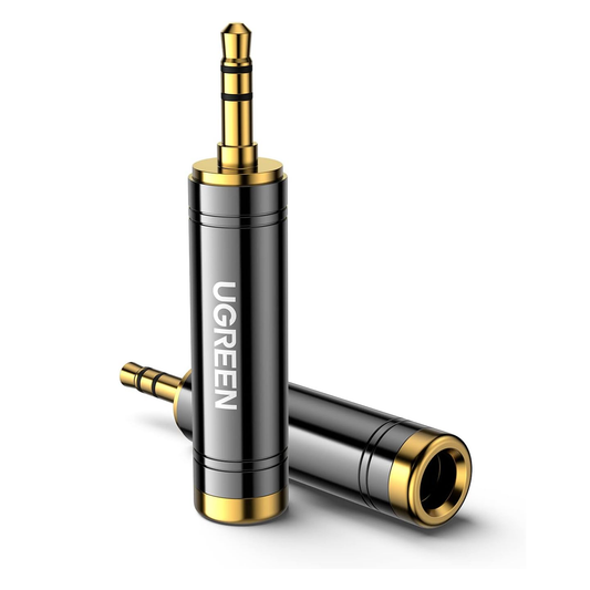 محول صوت UGREEN من 3.5 مم ذكر إلى 6.35/6.5 مم أنثى /60711