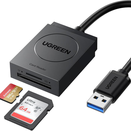 قارئ بطاقات UGREEN 2 في 1 USB 3.0 SD/TF /20250