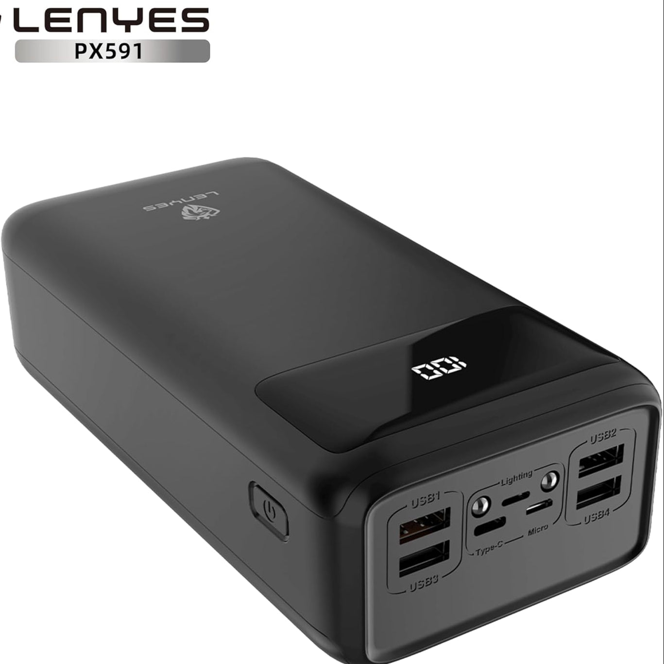 LENYES Power Bank Super capacity - 50000mAh - PX591