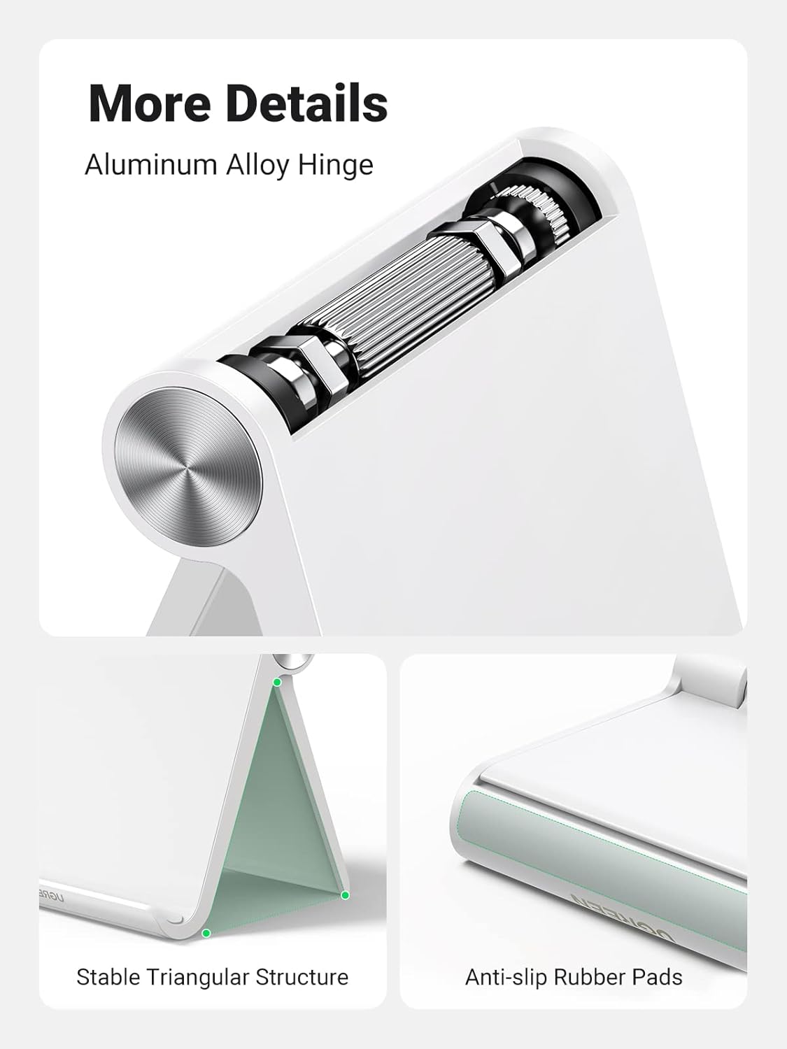 UGREEN Tablet Stand Holder Adjustable Portable Desktop Holder (White)/ 30485