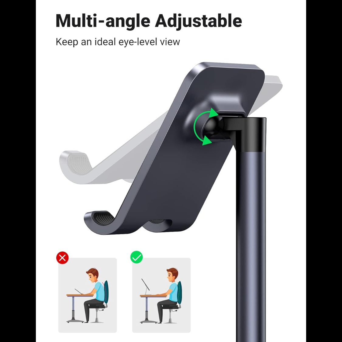 UGREEN Multi-Angle Phone Desktop Stand (Black) / 60324