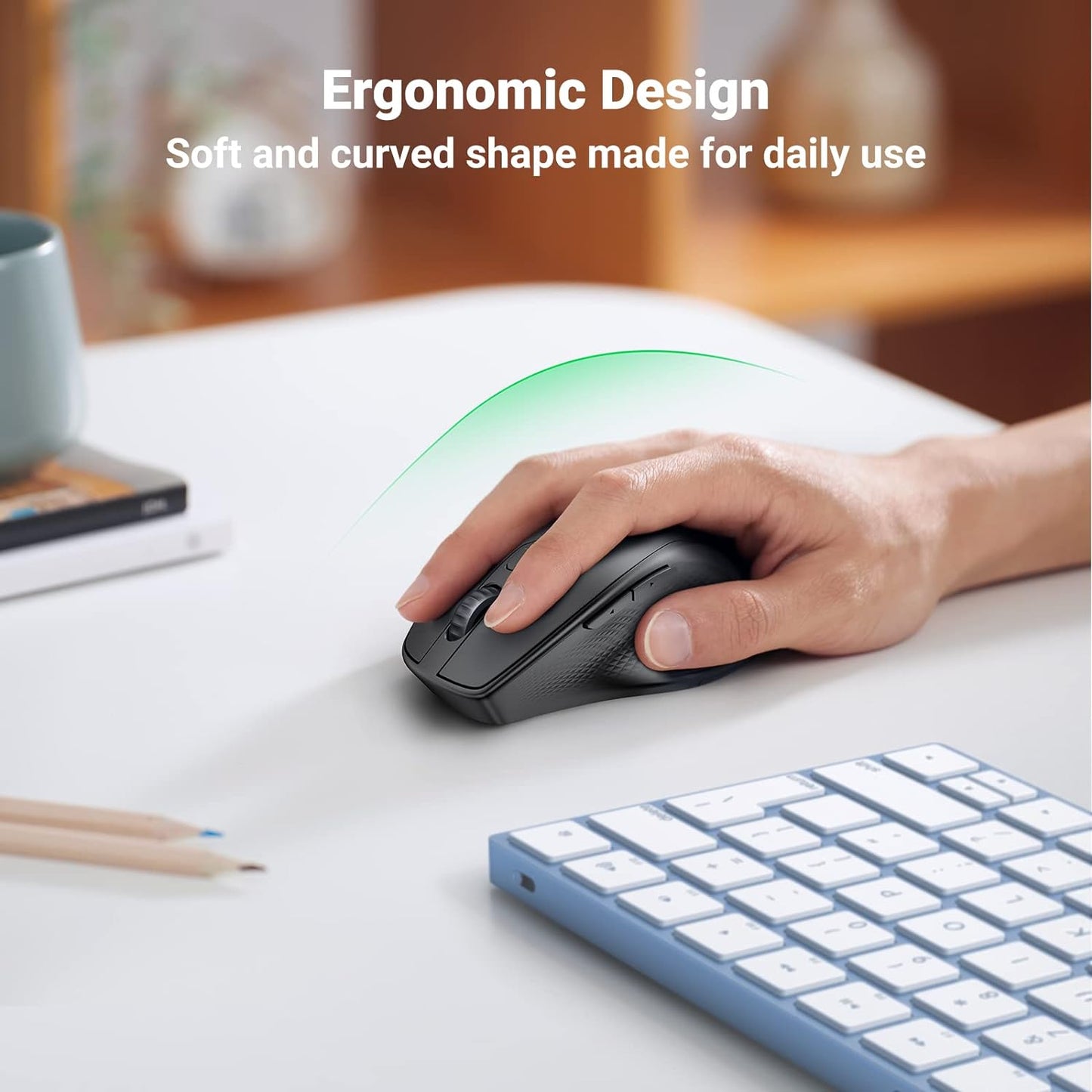 UGREEN Ergonomic Wireless & BLT Mouse / MU101