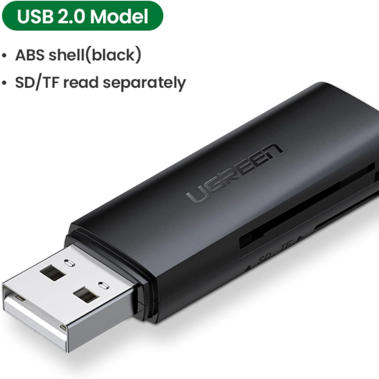 قارئ بطاقات متعدد الوظائف USB 3.0 من Ugreen (بطاقة ذاكرة MicroSD / SD) /60722
