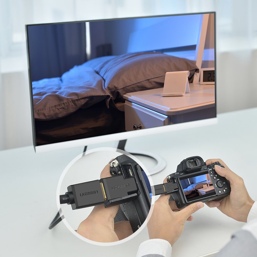 UGREEN Micro HDMI Male to HDMI Female Adapter (Black) / 20106