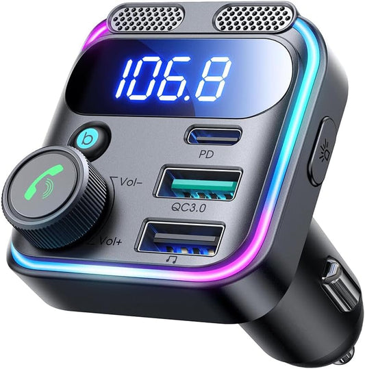 JOYROOM 48W Dual-Mic Car Wireless FM Transmitter - JR-CCB01
