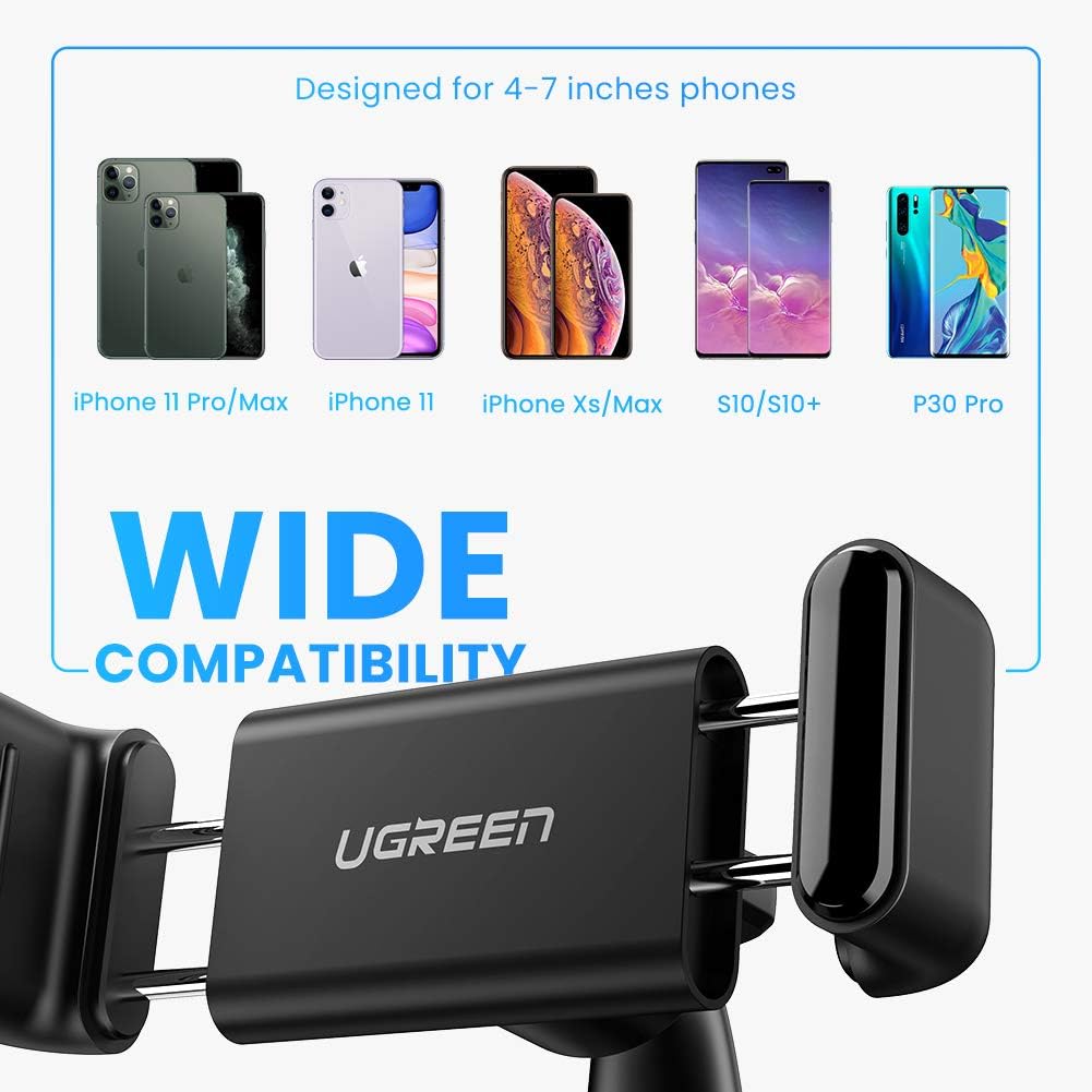 UGREEN Dashboard Snap Clip Phone Holder (Black) / 60796