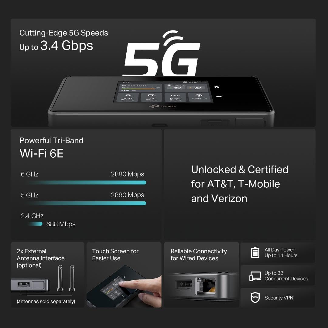 Tp-Link Archer M8550 | 5G Mobile Wi-Fi