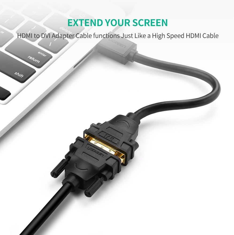 UGREEN HDMI Male to DVI Female Adapter Cable 22cm (Black) / 20136