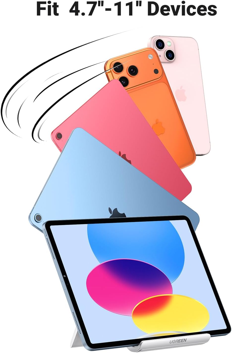 UGREEN Tablet Stand Holder Adjustable Portable Desktop Holder (White)/ 30485