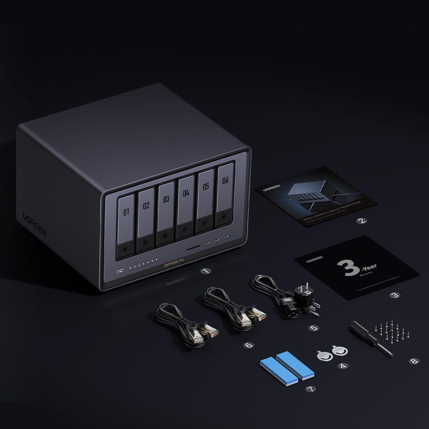 UGREEN Network Attached Storage DXP6800 Pro (Diskless) EU / 25899 UGREEN Network Attached Storage DXP6800 Pro (Diskless) EU / 25899