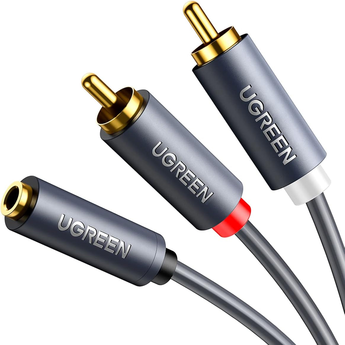 كابل UGREEN Audio Mini Jack مقاس 3.5 مم (أنثى) - 2RCA (ذكر) / AV102