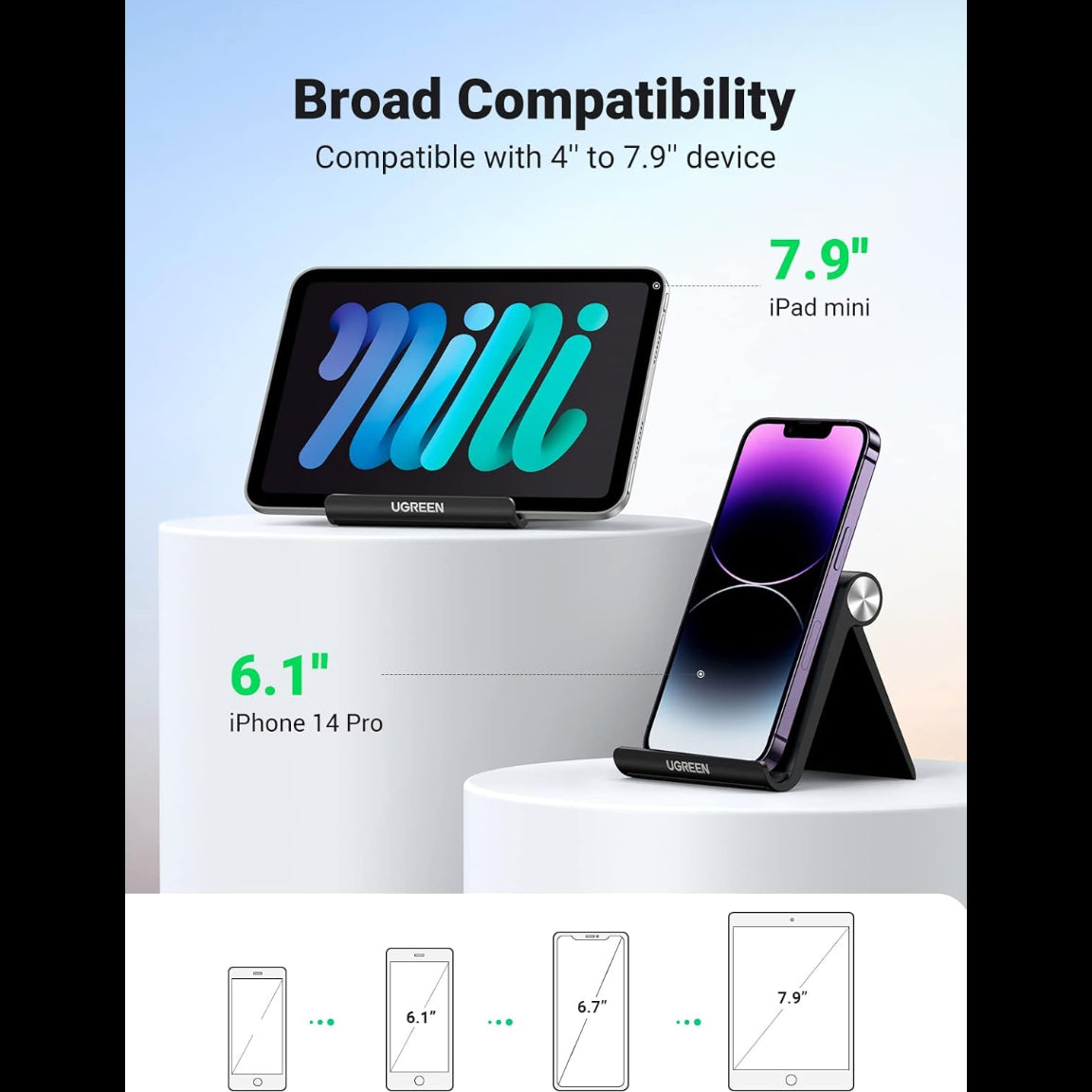 UGREEN Desk Stand Phone Holder Multicolor / LP106