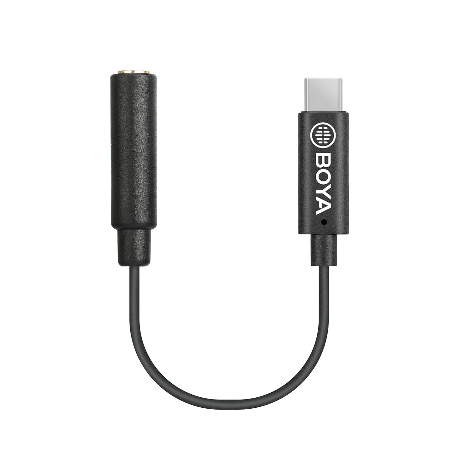 كابل محول USB Type-C ذكر إلى أنثى TRS مقاس 3.5 مم من BOYA BY-K4 كابل محول USB Type-C ذكر إلى أنثى TRS مقاس 3.5 مم من BOYA BY-K4