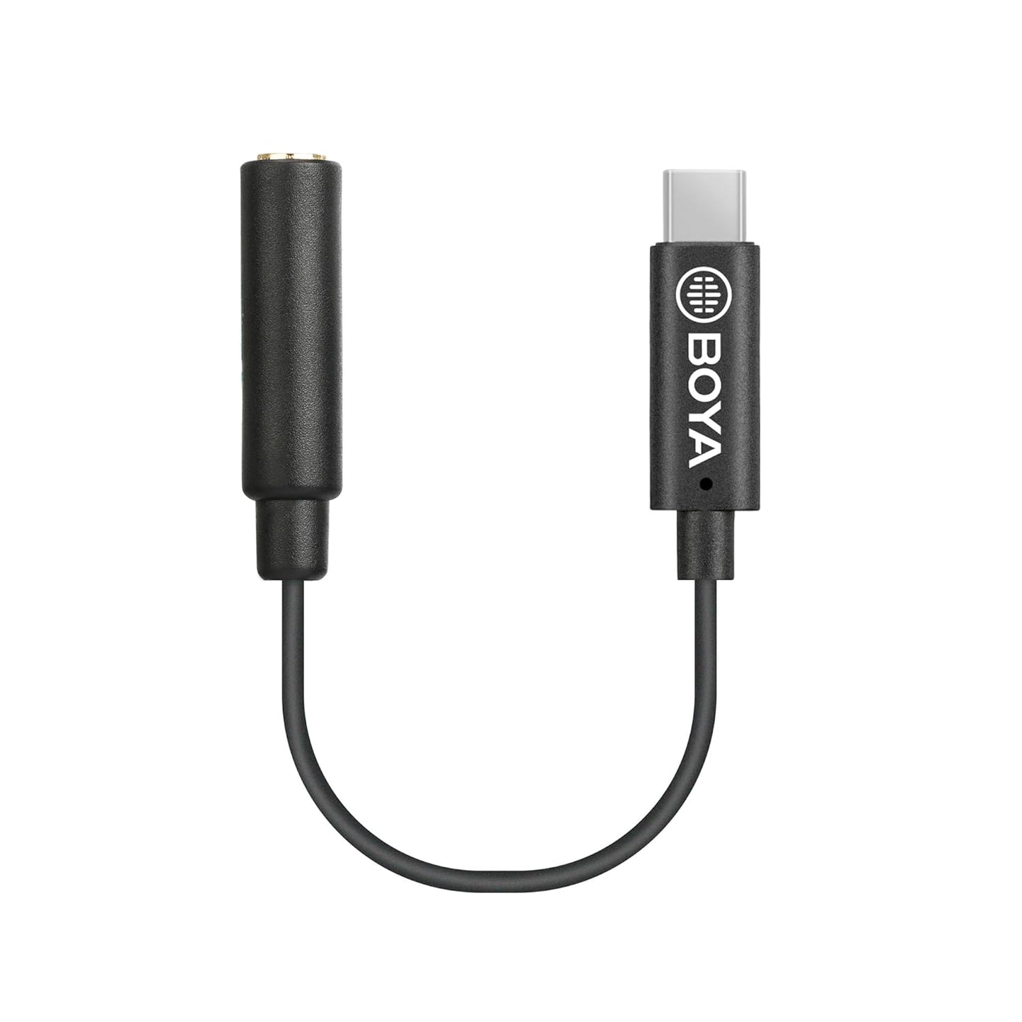 BOYA BY-K4 3.5mm Female TRS to Male USB Type-C Adapter Cable Connector Dongle
