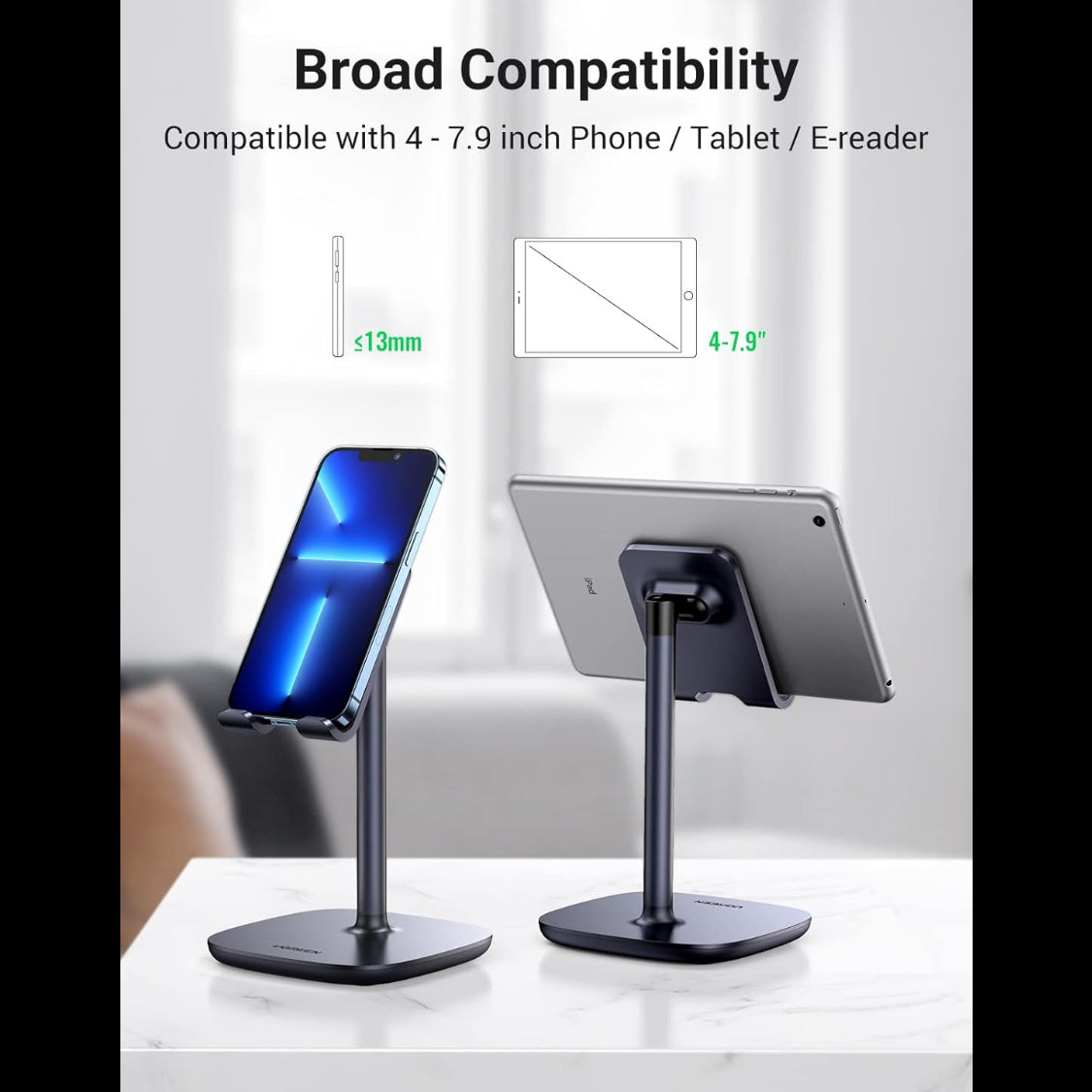 UGREEN Multi-Angle Phone Desktop Stand (Black) / 60324