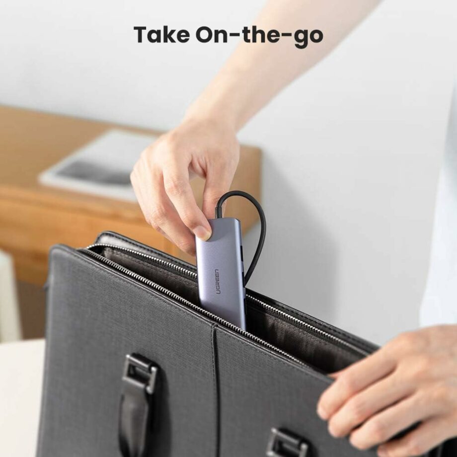 محول USB-C إلى 3xUSB-A3.0 بسرعة تصل إلى 5 جيجابت في الثانية + مدخل جيجا ايثرنت + منفذ طاقة مايكرو يو اس بي / 60718