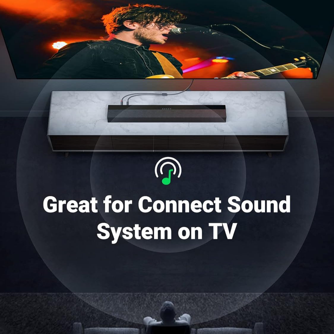 كابل UGREEN Audio Mini Jack مقاس 3.5 مم (أنثى) - 2RCA (ذكر) / AV102