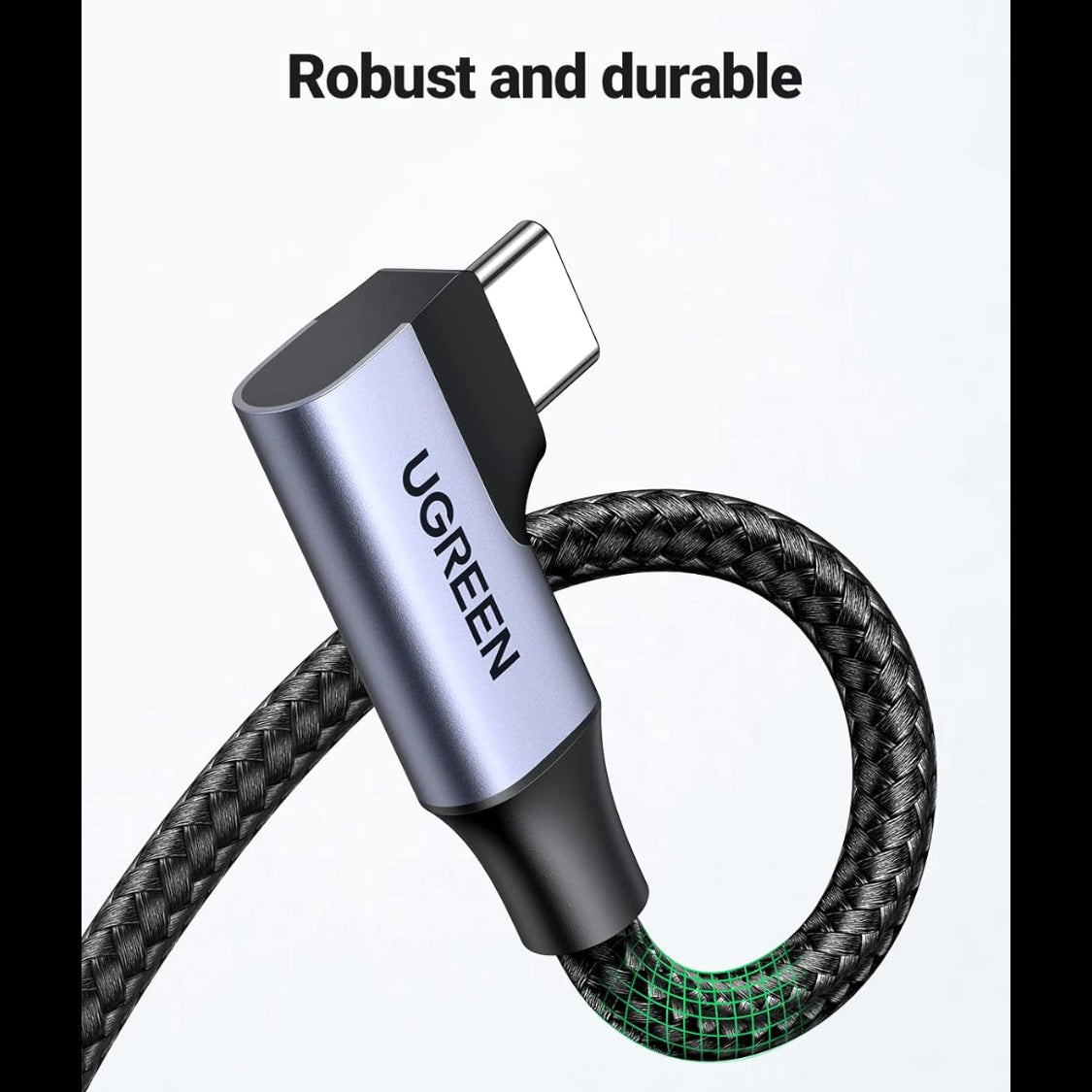 UGREEN Right Angle USB C Cable 3.0 Type C Charger 5Gbps/ 1Meter /US385 - 20299