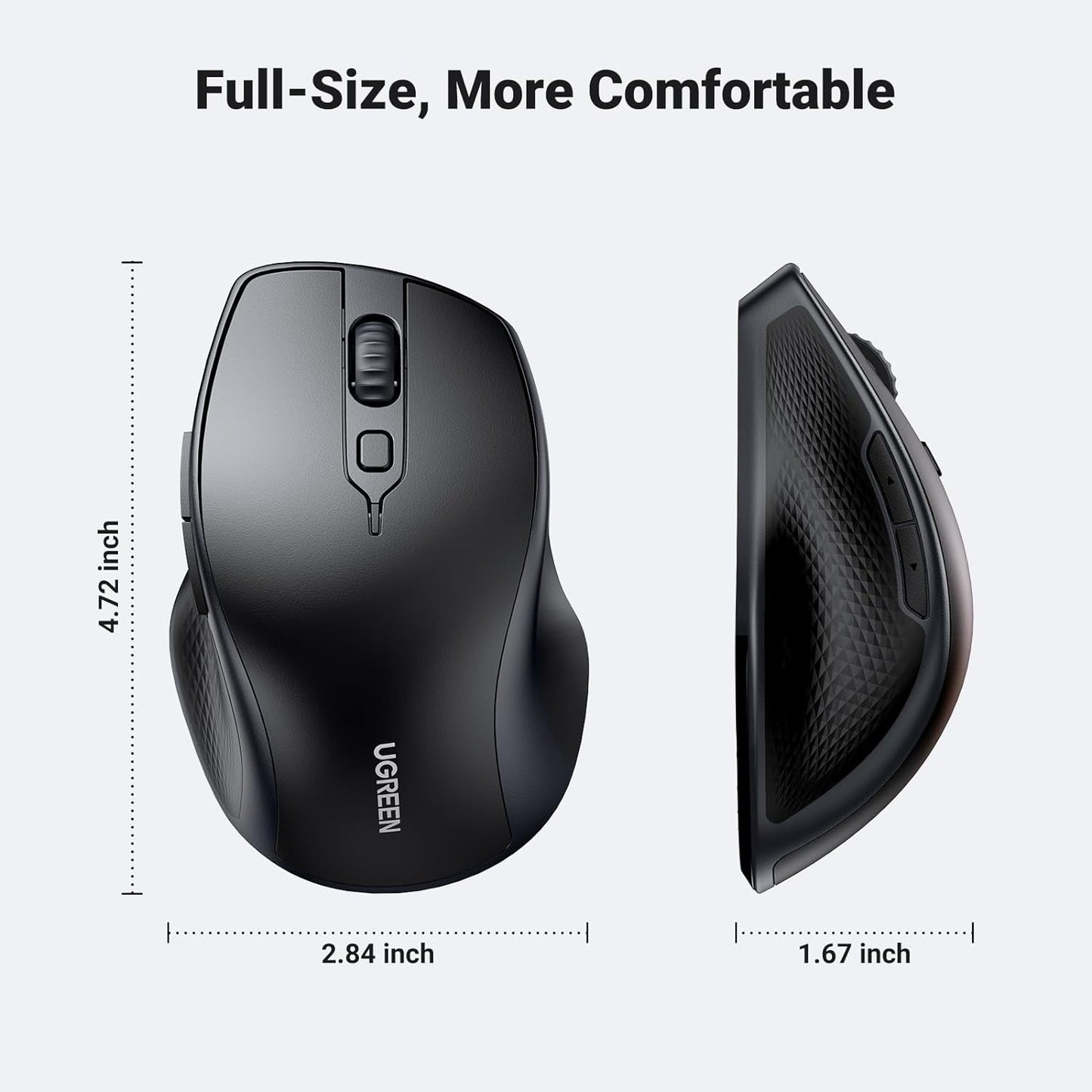 UGREEN Ergonomic Wireless & BLT Mouse / MU101