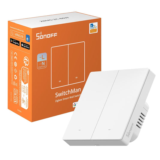SONOFF ZBM5 Zigbee smart wall switch (UK)