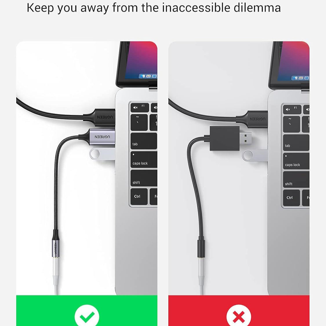 UGREEN USB to 3.5mm Audio Jack USB A Sound Card Adapter /30757